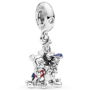 NWOT Disney Mickey Mouse and Friends Dangle Charm Sterling Silver 925